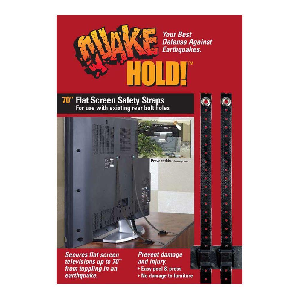 QuakeHOLD! 70 in. FlatScreen Television Strap Kit4516 The Home Depot