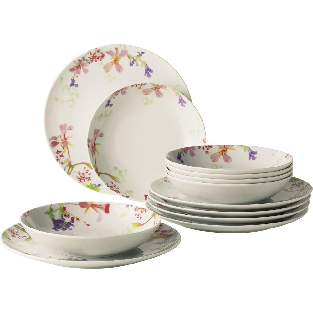 Villeroy & Boch Flower 12-Piece Meadow Dinner Set ...