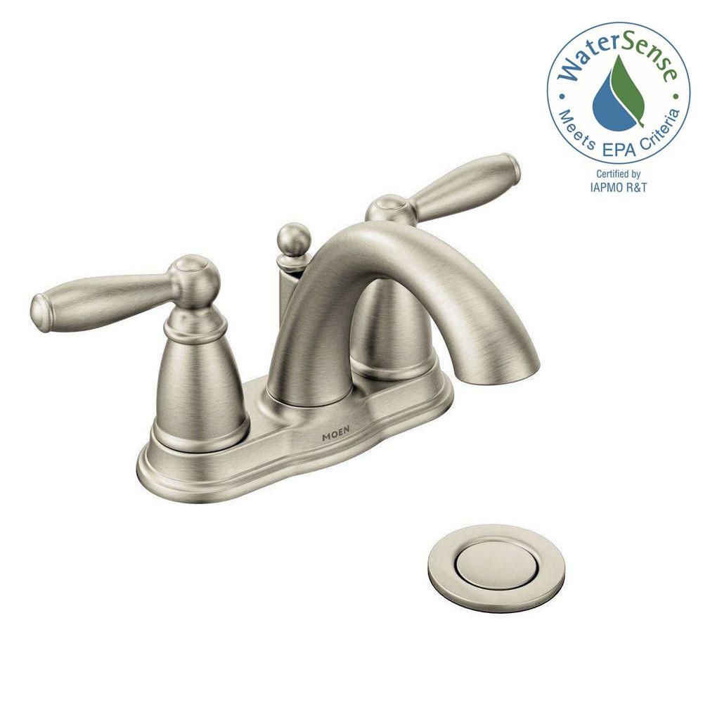 MOEN Vestige 4 in. Centerset 2Handle HighArc Bathroom Faucet in
