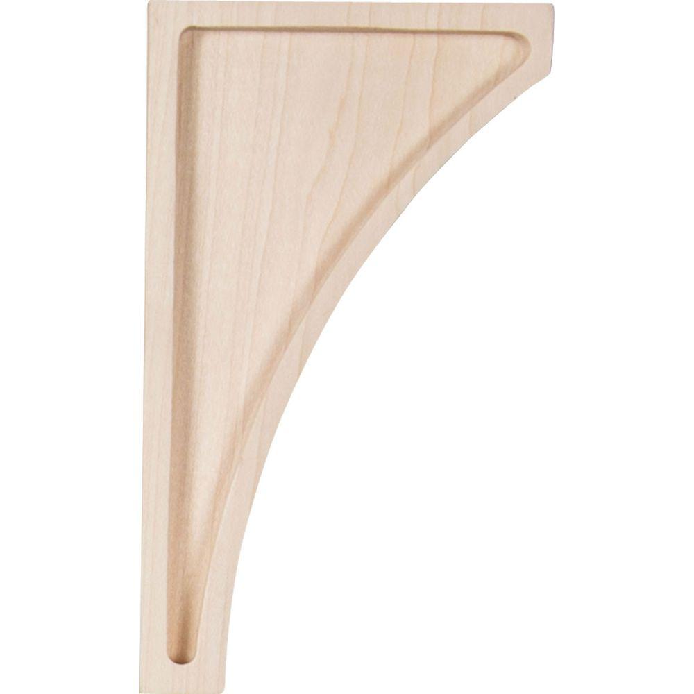 Walnut 3 W x 3 x Ready to be Stained Ekena Millwork CORW03X03X06LWWA-CASE-6 3W x 3 1//2D x 6H Small Lawson Wood Corbel 6 Piece 6-Pack