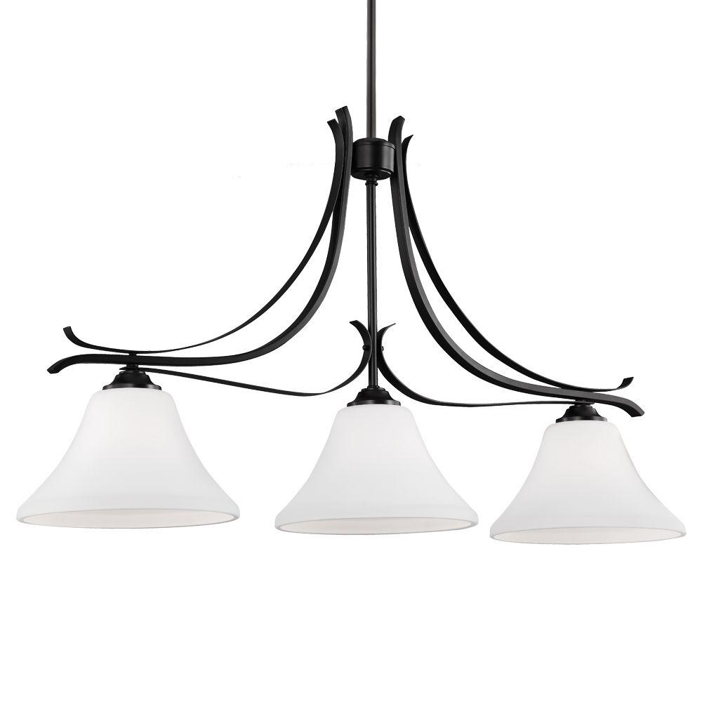Feiss Sumale 3 Light Oil Rubbed Bronze Chandelier With Opal Feiss Sumale 3 Light Oil Rubbed Bronze Chandelier With Opal Etched Glass Shade