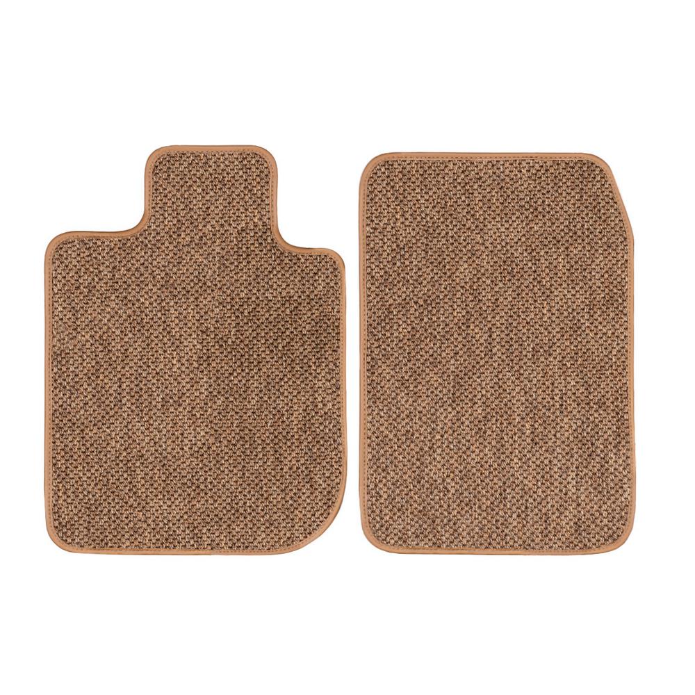 Ggbailey Tesla Model X 5 Passenger Beige All Weather Textile Car Mats Custom Fit For 2016 2019 Carpet Car Mats 2 Piece