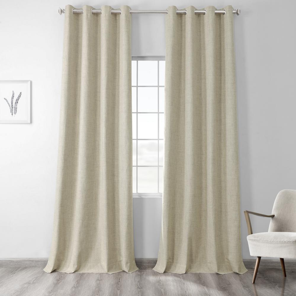 tan linen curtains