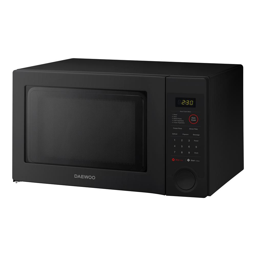 Daewoo 1 Cu Ft Countertop Microwave In Black Kor 1n3eb The Daewoo 1 Cu Ft Countertop Microwave