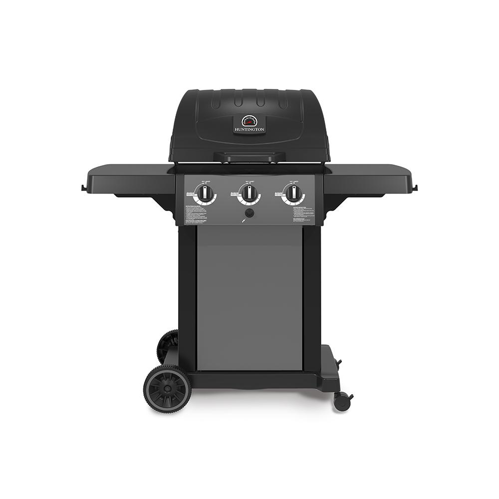 Smoke Hollow Gas Charcoal And Smoker Grill With Side Burner In 3 Burner Propane Gas Grill In Black And Metallic Charcoal