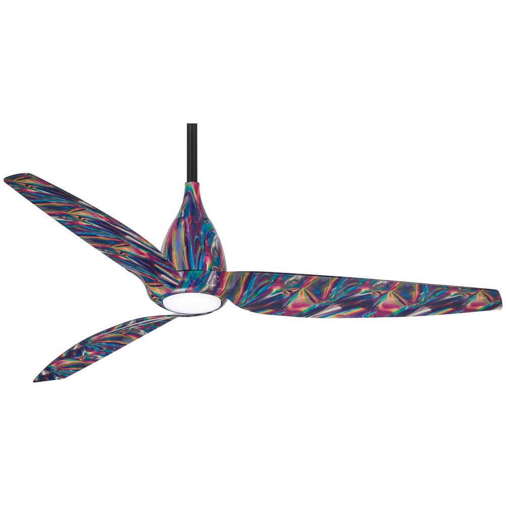 Minka Aire Tear 60 In Integrated Led Indoor Tie Dye Ceiling Fan With Light With Remote Control