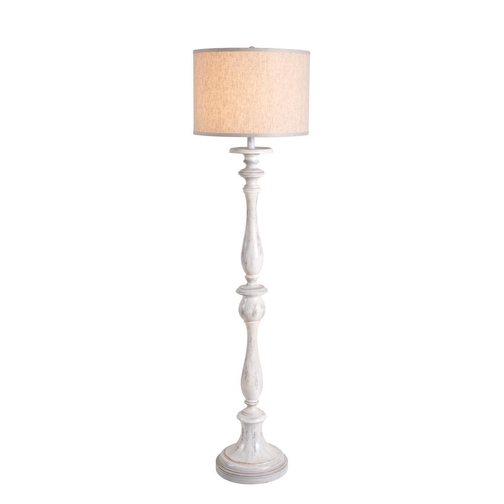 chunky wood floor lamp