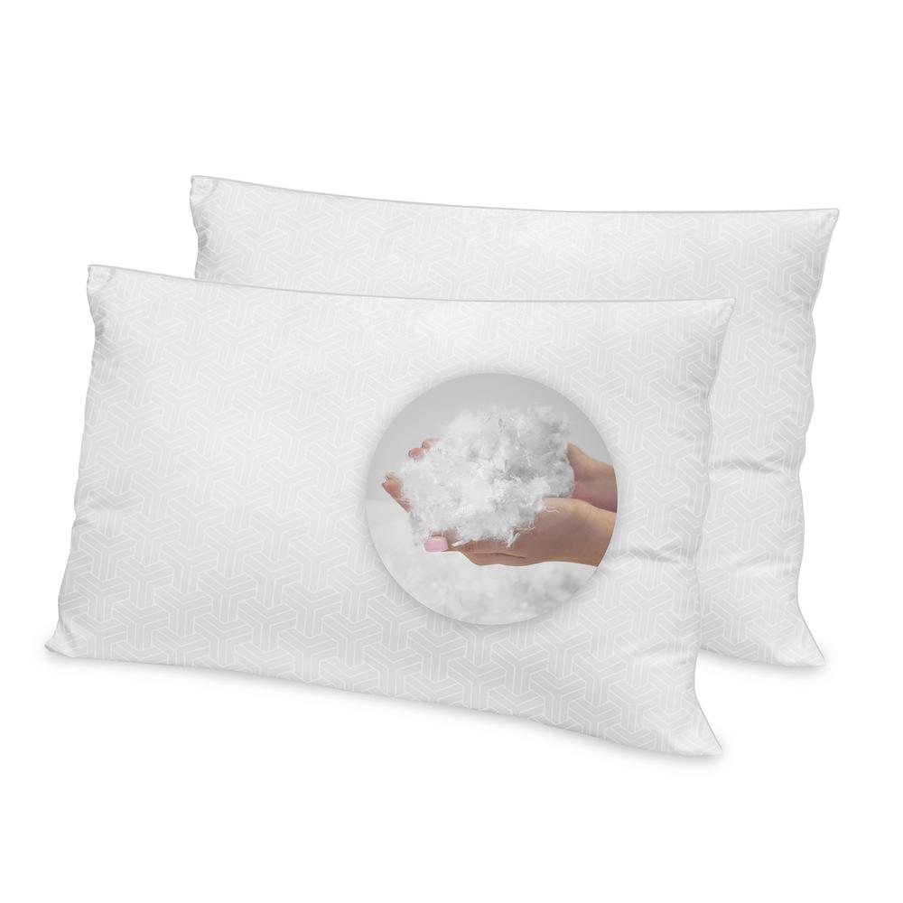 Biopedic Luxury Hypoallergenic Down Alternative Jumbo Pillow Set