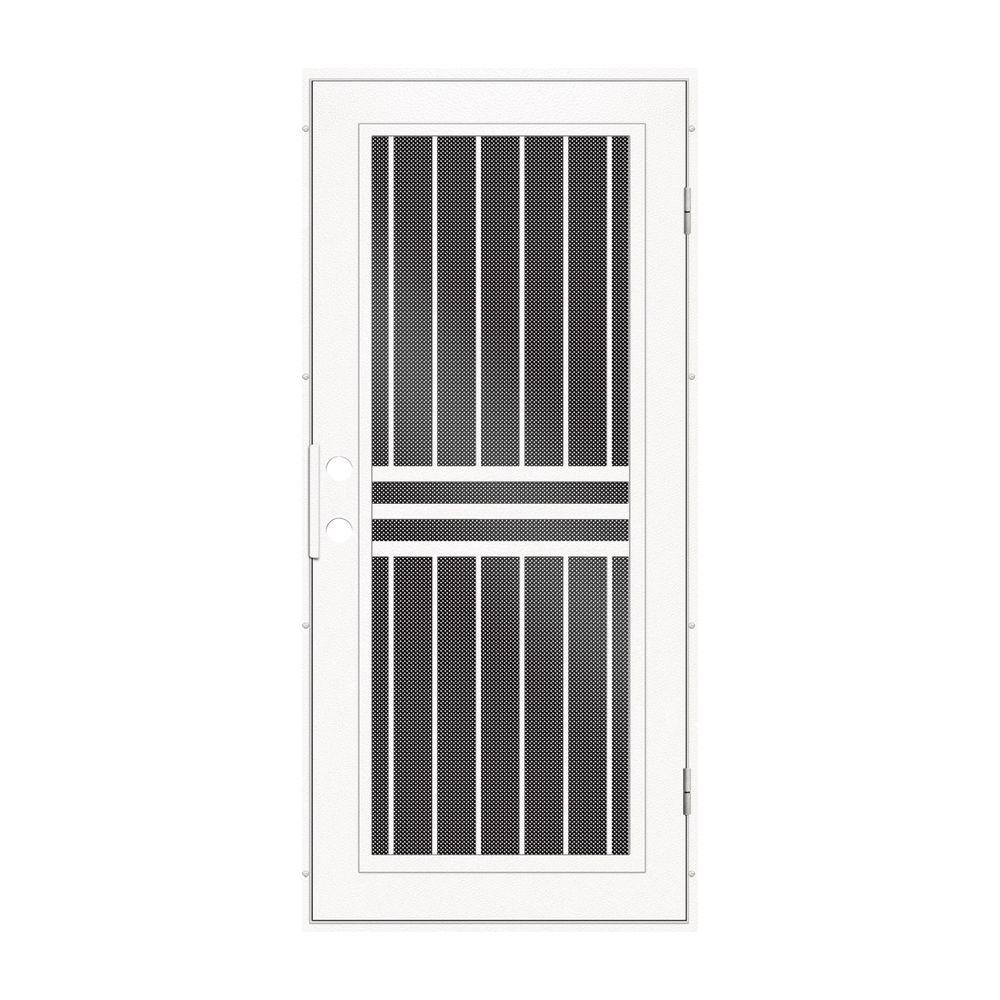 Unique Home Designs 32 in. x 80 in. Plain Bar White RightHand Surface