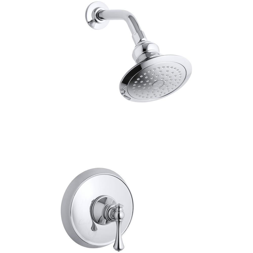 KOHLER Revival 1Spray 6.5 in. Single Wall Mount Fixed Shower Head in