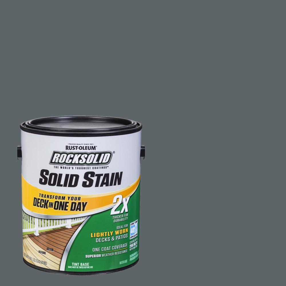 Rust-Oleum RockSolid 1 gal. Teak Exterior 20X Deck Resurfacer-319411 ...