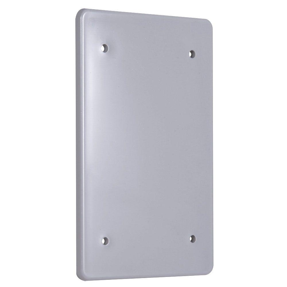Covers Electrical Boxes Conduit Fittings The Home Depot 1 Gang Blank Plastic Cover