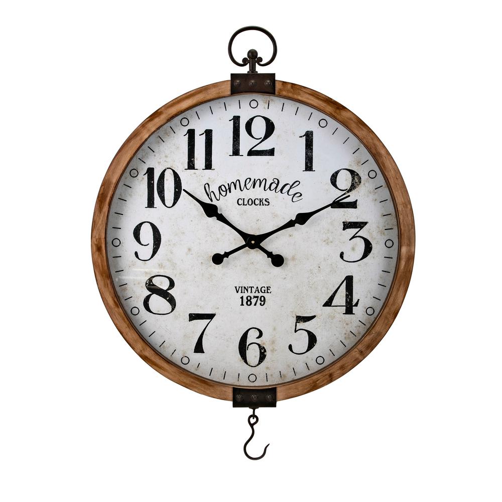 Johnson Beige Rustic Wall Clock Johnson Beige Rustic Wall Clock