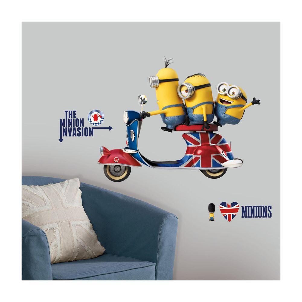 Roommates 5 In X 19 In Despicable Me 2 Minions Giant Peel And