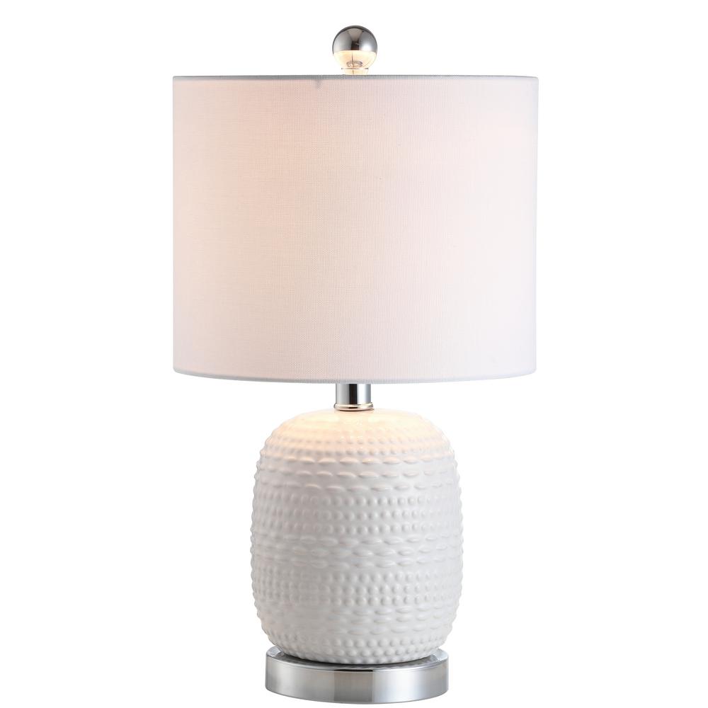 white textured table lamp