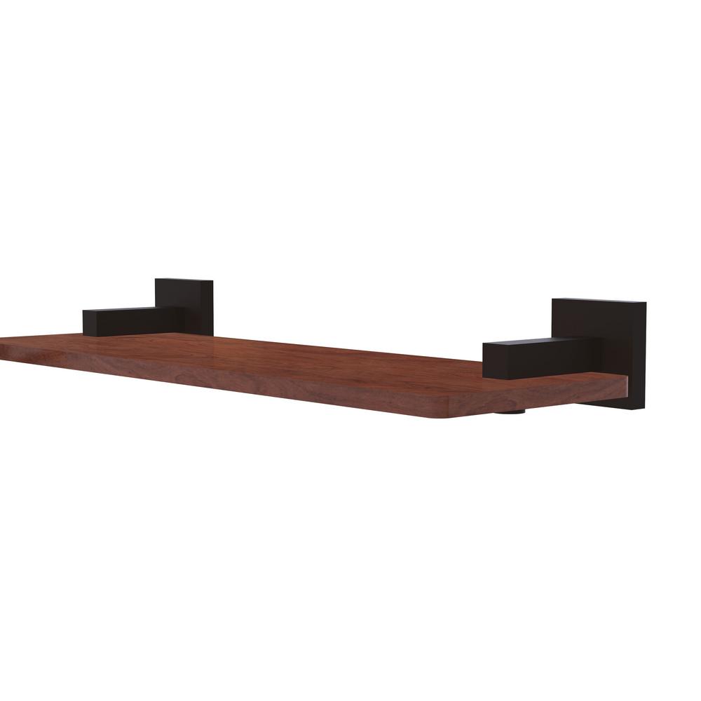 Allied Br Montero Collection 16 In Solid Ipe Ironwood Shelf Allied Br Montero Collection 16 In Solid Ipe Ironwood Shelf Oil Rubbed Bronze