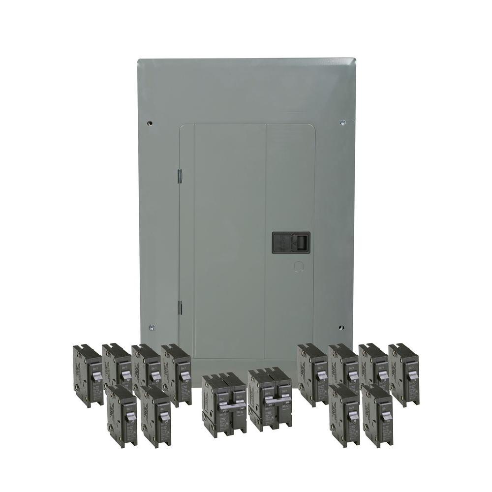 12 to 24 Circuits Eaton Mbe1224B100Bts Br Outdoor Main Breaker Meter and Panel House Combo 100 Amp