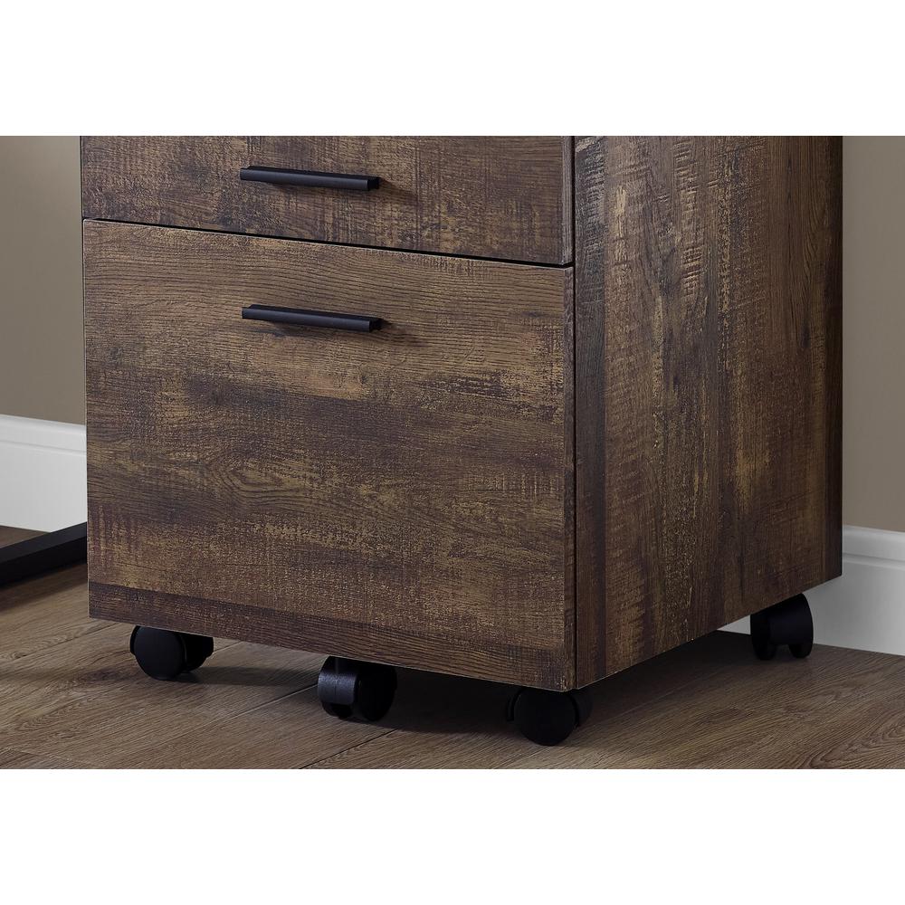 Unbranded Brown Reclaimed Wood Filing Cabinet On Castors With 3 Drawers Hd7400 The Home Depot