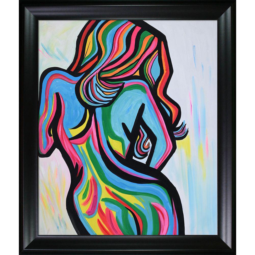 ArtistBe Blue Angel Reproduction with Black Matte Frameby Nora Shepley Canvas Print, Multi-color was $720.5 now $350.48 (51.0% off)