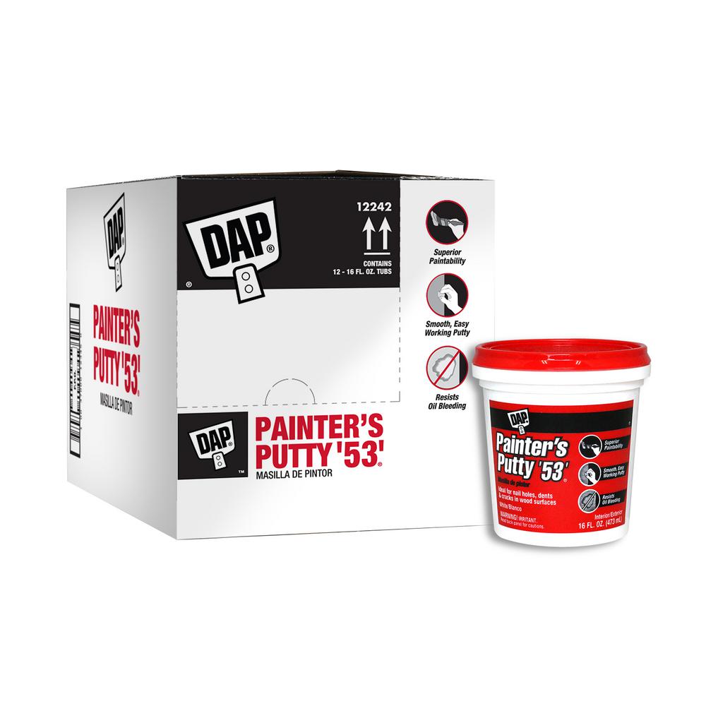 DAP Painter's Putty '53' 16 oz. White (12Pack)7079812242 The Home Depot