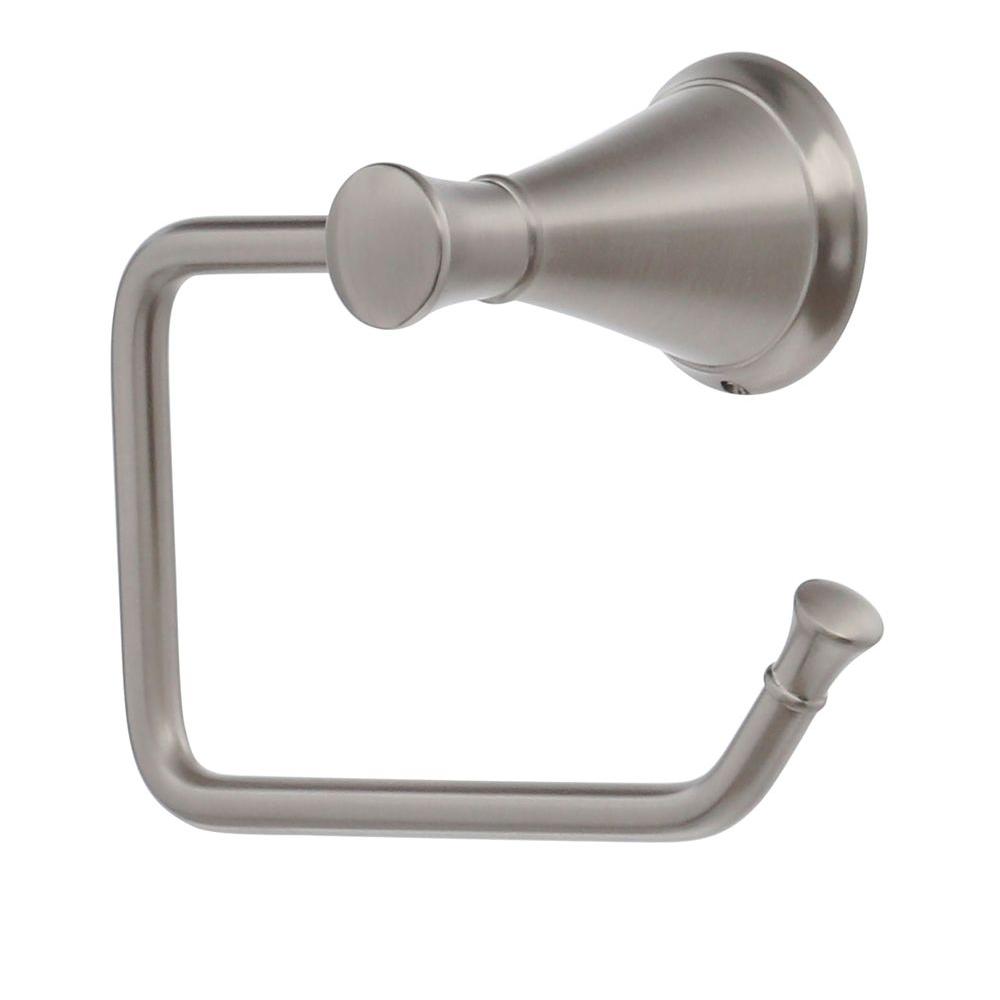 brushed nickel toilet paper holder