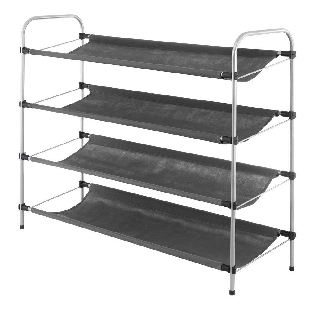 Whitmor Closet Storage Shelf 4 Shelves Whitmor 4 Tier Fabric Shelf Supreme Garment Closet