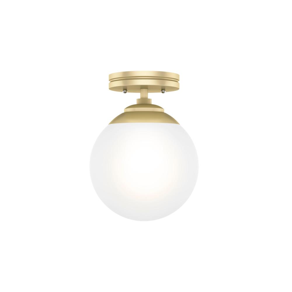 modern brass flush mount