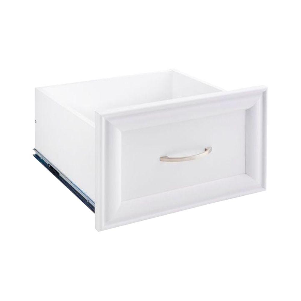 Closetmaid 24 13 In W X 15 75 In H White Stackable 2 Drawer