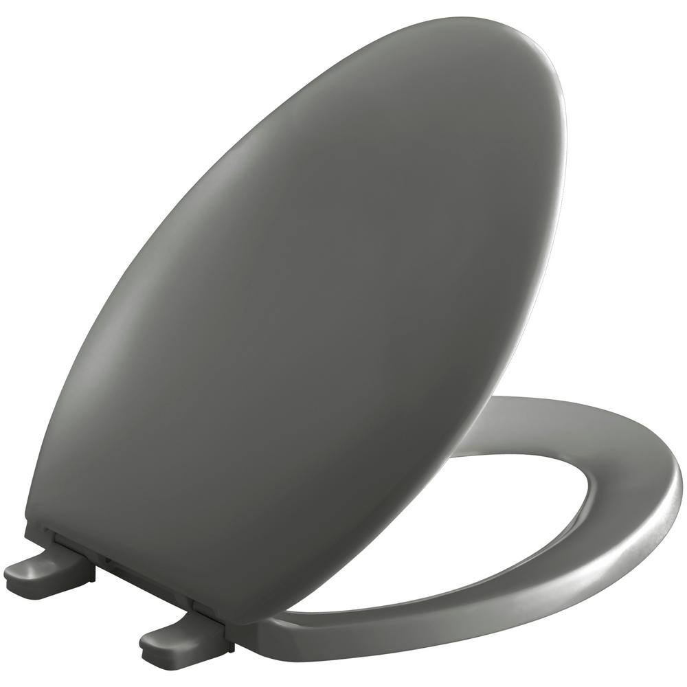 KOHLER Bancroft Elongated Closed Front Toilet Seat with Plastic Hinges