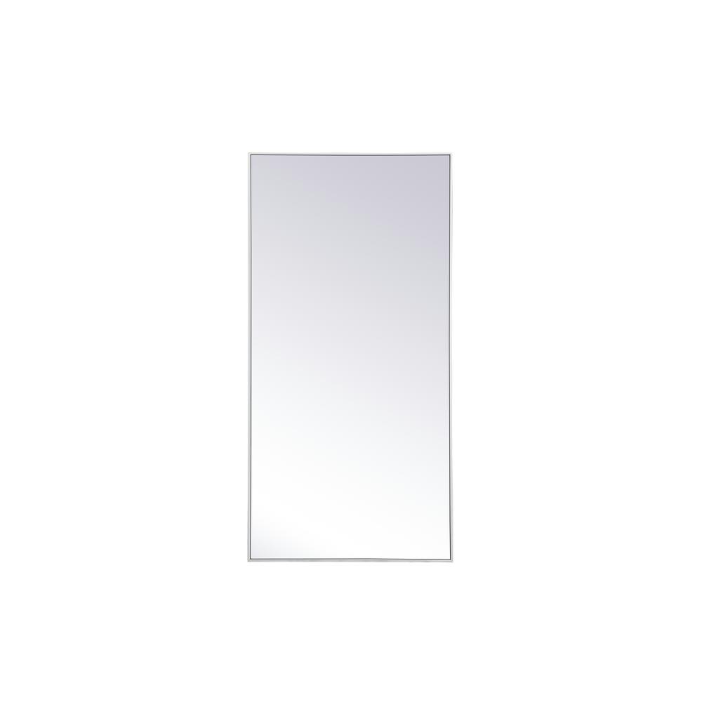Large Rectangle White Modern Mirror (60 in. H x 30 in. W)WM86120White