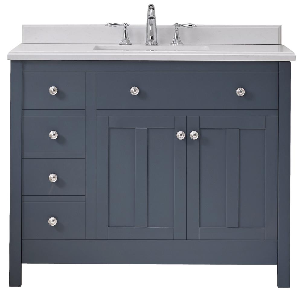 Ove Decors Newcastle 42 In W X 21 D Vanity Dark Charcoal Ove Decors Newcastle 42 In W X 21 D Vanity Dark Charcoal