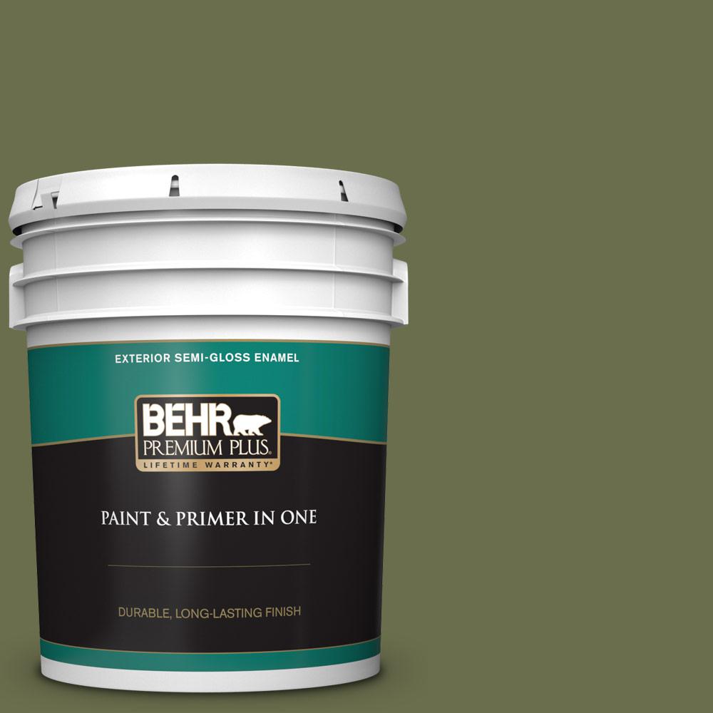 BEHR Premium Plus 5 gal. S3707 Outdoor Oasis SemiGloss Enamel