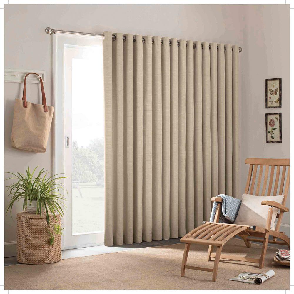 Parasol Key Largo Patio Door Panel In Oatmeal 100 In W X 84 In
