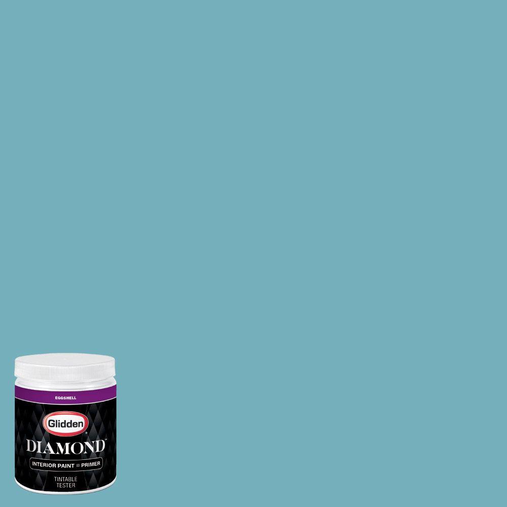 Glidden Diamond 8 oz. #HDGB34U Sailing Sea Blue Eggshell Interior Paint ...