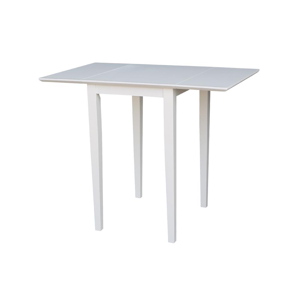 International Concepts Pure White Small Drop Leaf Dining Table T08 2236d The Home Depot