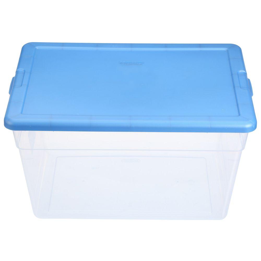 blue toy bin