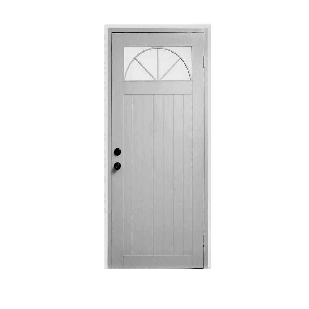 Air Master Windows and Doors 30 in. x 80 in. Titan Flush White Painted