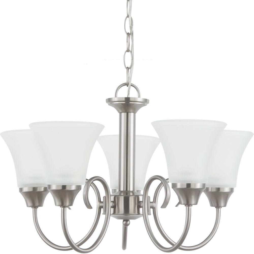Sea Gull Lighting Holman 5Light Brushed Nickel SingleTier Chandelier
