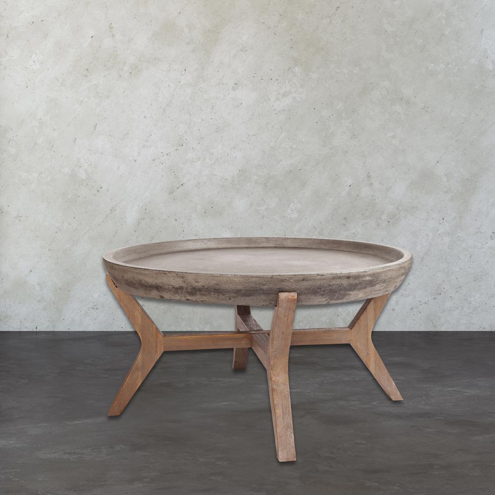 Tonga Silver Brushed Woodtone Coffee Table Tonga Silver Brushed Woodtone Coffee Table