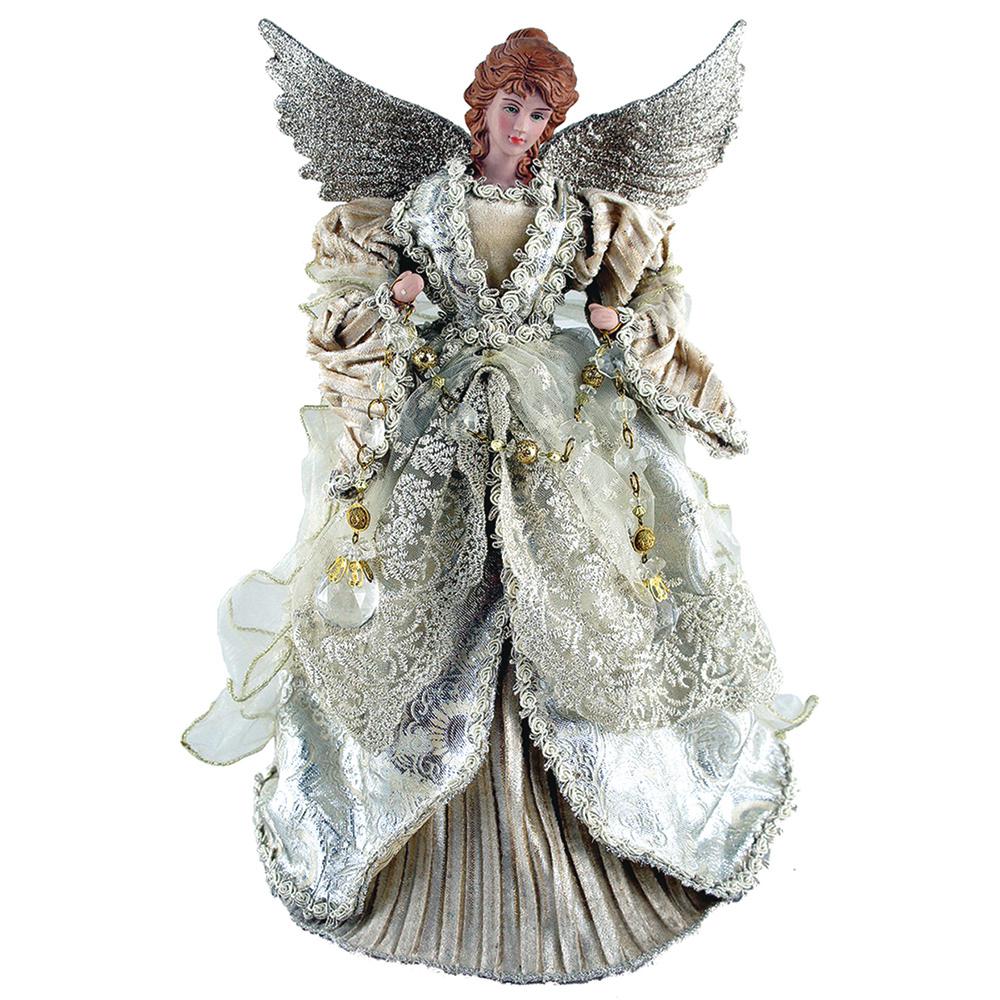 16 Santas Workshop 3032 Elegance Angel Tree Topper Silver