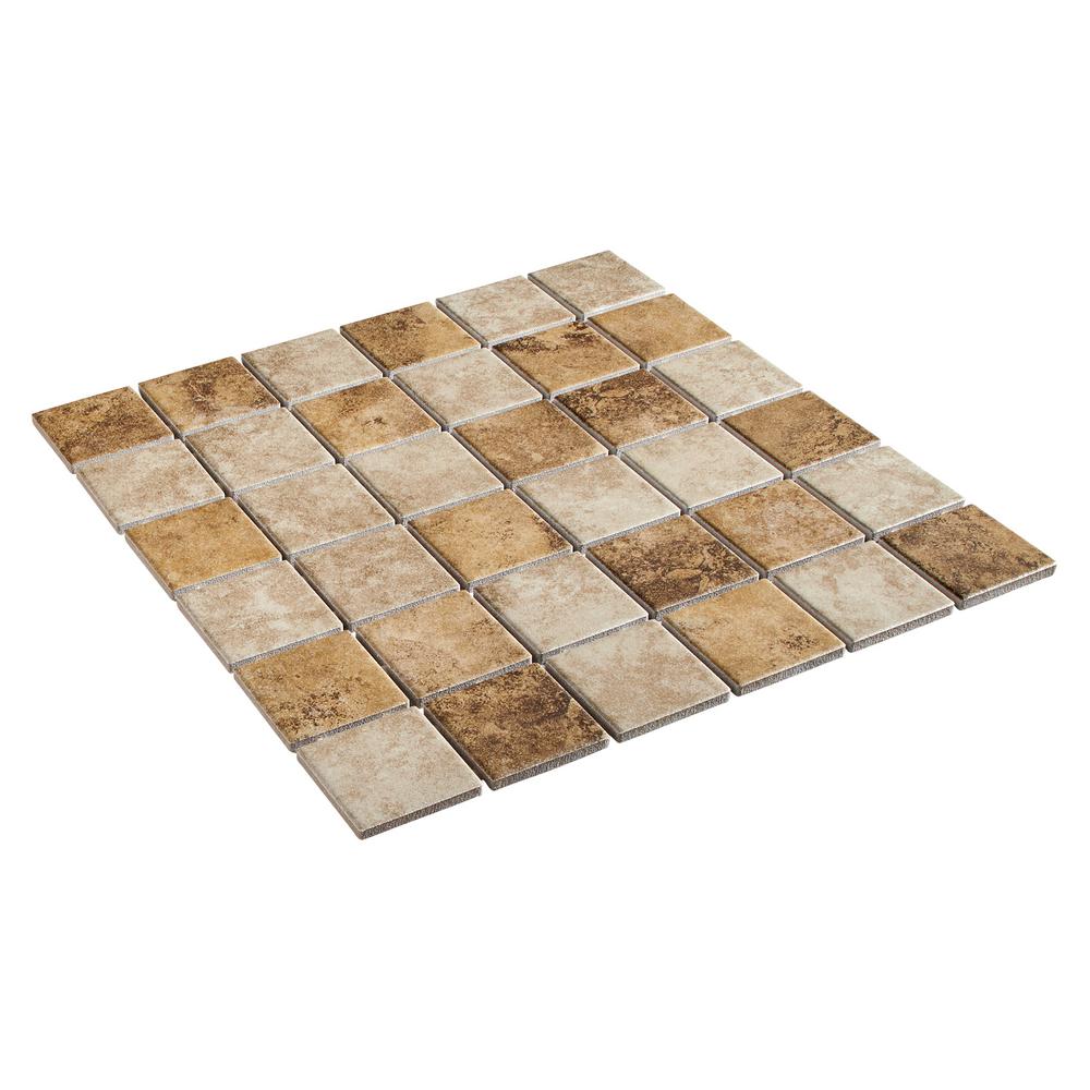Daltile Rio Mesa Desert Sand 12 In X 6 Mm Ceramic Mosaic Rio Mesa Desert Sand 12 In X 6 Mm Ceramic Mosaic Tile 1 Sq Ft Piece