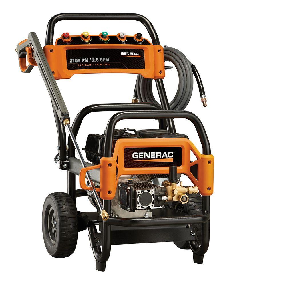 Generac 3,100 psi 2.8-GPM OHV Engine Triplex Pump Gas Powered Pressure Washer by Generac