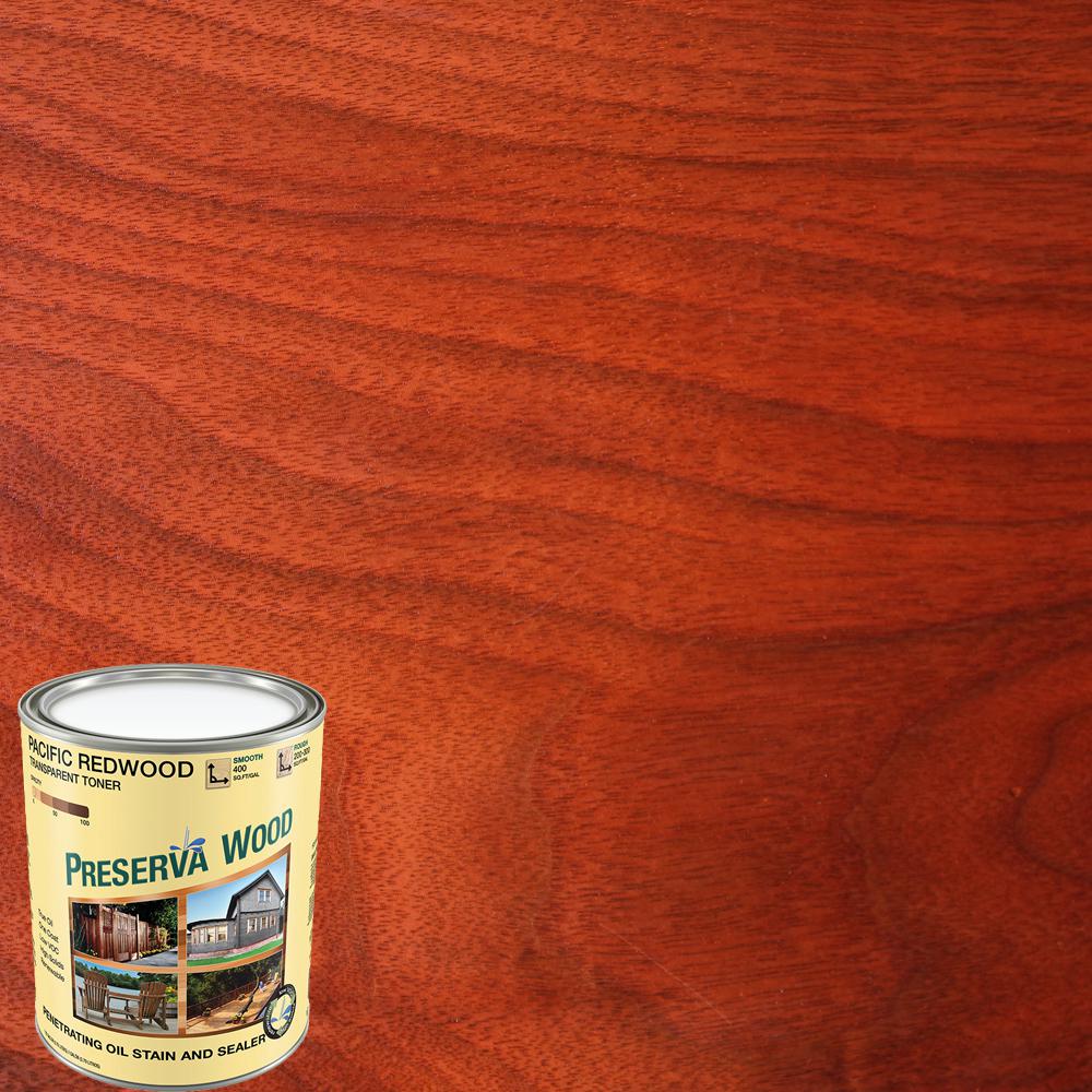 Preserva Wood 1 qt. OilBased Pacific Redwood Exterior