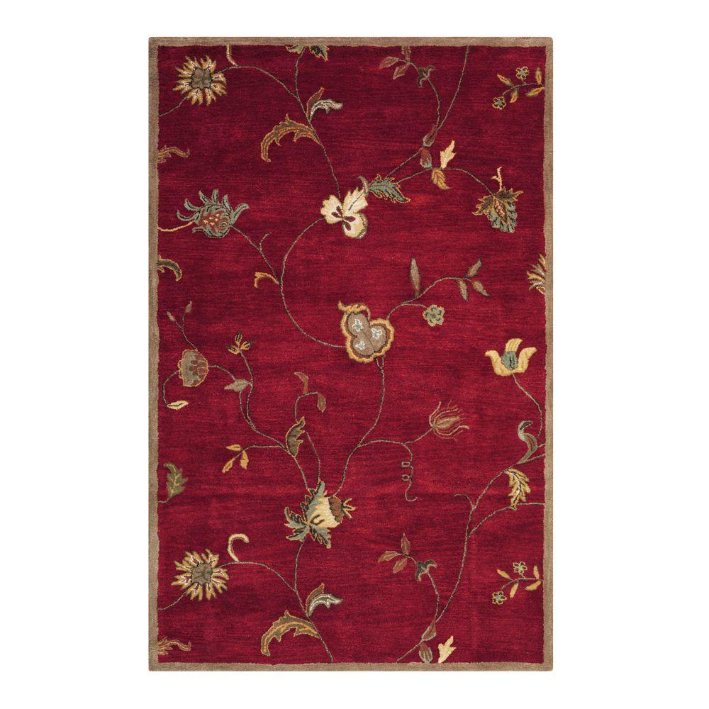 Home Decorators Collection Lenore Red 4 Ft X 6 Area Rug Home Decorators Collection Lenore Red 4 Ft X 6 Area Rug 0546810110 The Depot