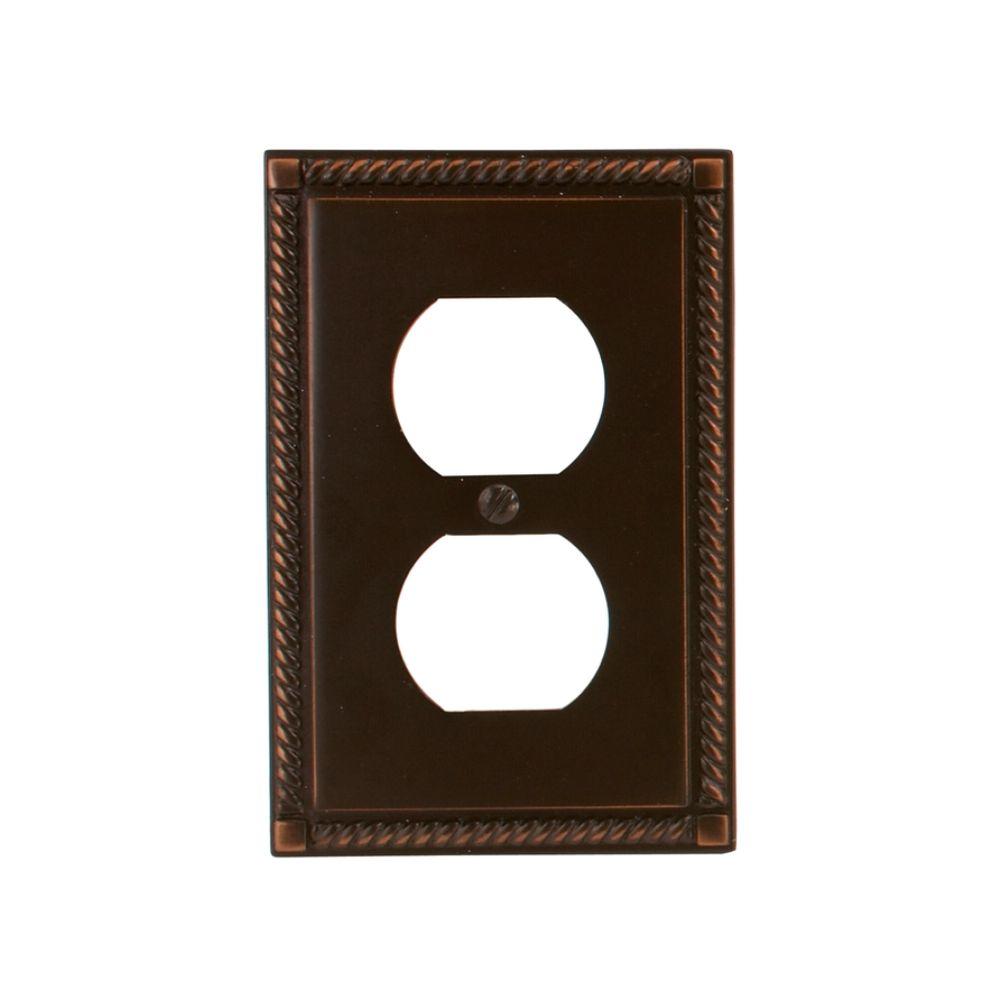 Amerelle 1Duplex Wall Plate, Aged Bronze54DVB The Home Depot