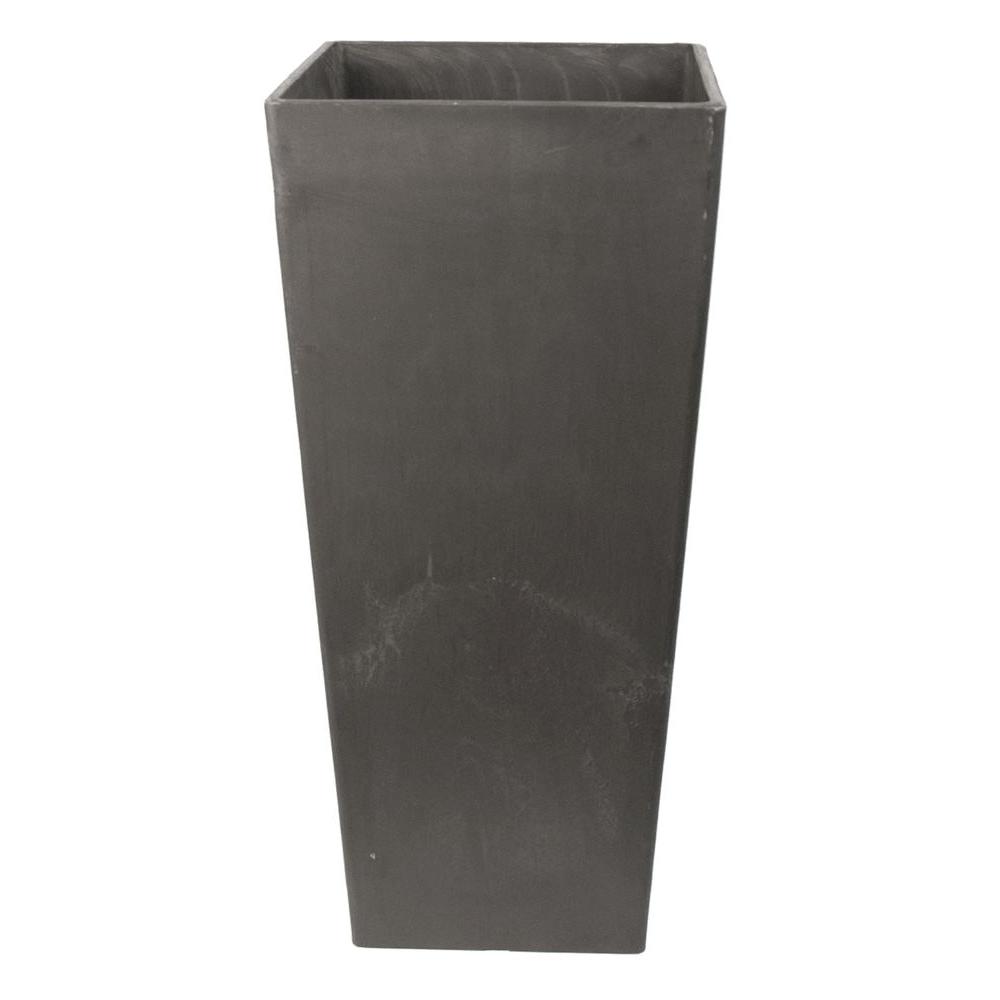 Composite Plant Pots Planters The Home Depot Contempo Tall Square 13 In X 28