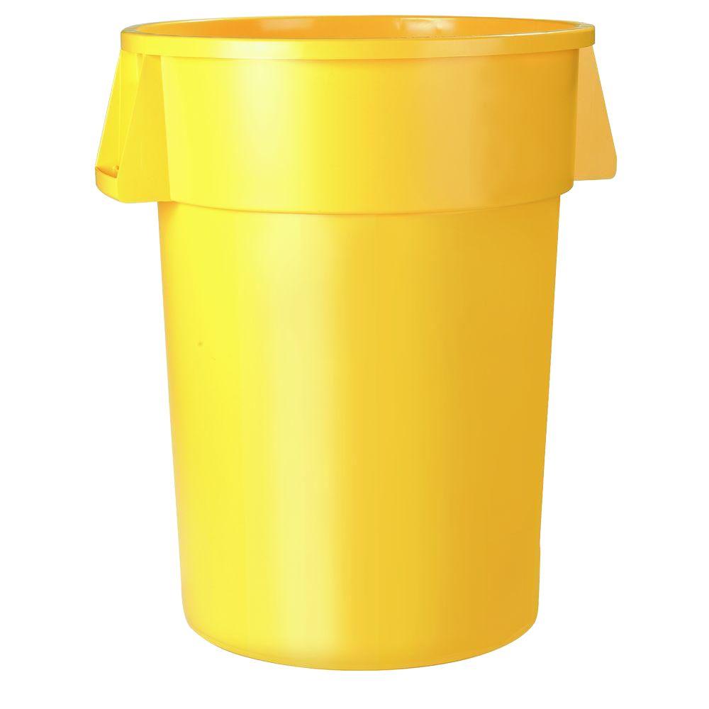 Carlisle Bronco 10 Gal Orange Round Trash Can 6 Pack 34101024 The   Carlisle Plastic Trash Cans 34102004 64 145 