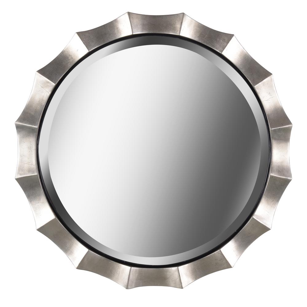 Kenroy Home Che 34 In X Silver Wall Mirror 60220 The Kenroy Home Che 34 In X Silver Wall Mirror