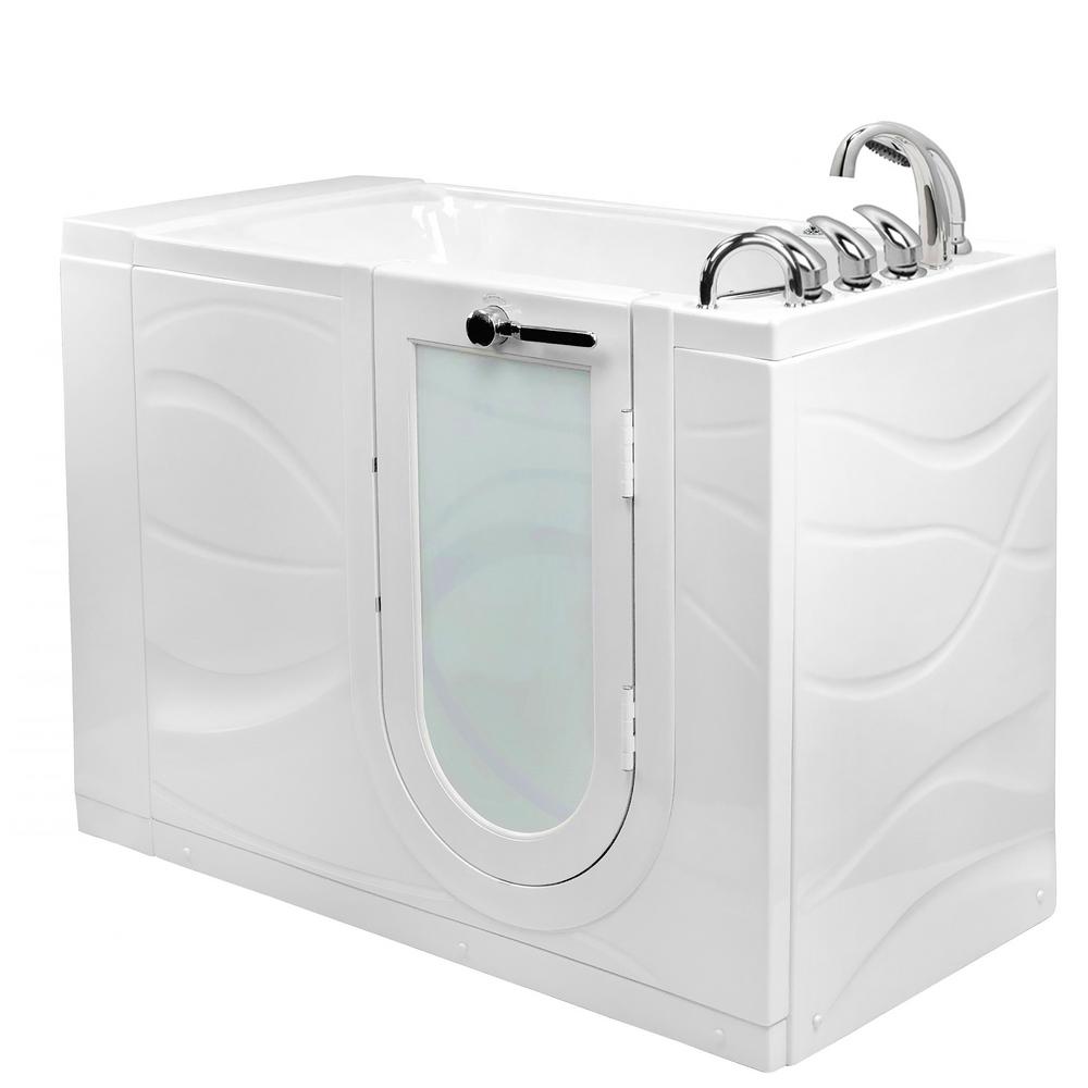 Ella Chi 52 In Acrylic Walk In Microbubble And Air Bath Bathtub