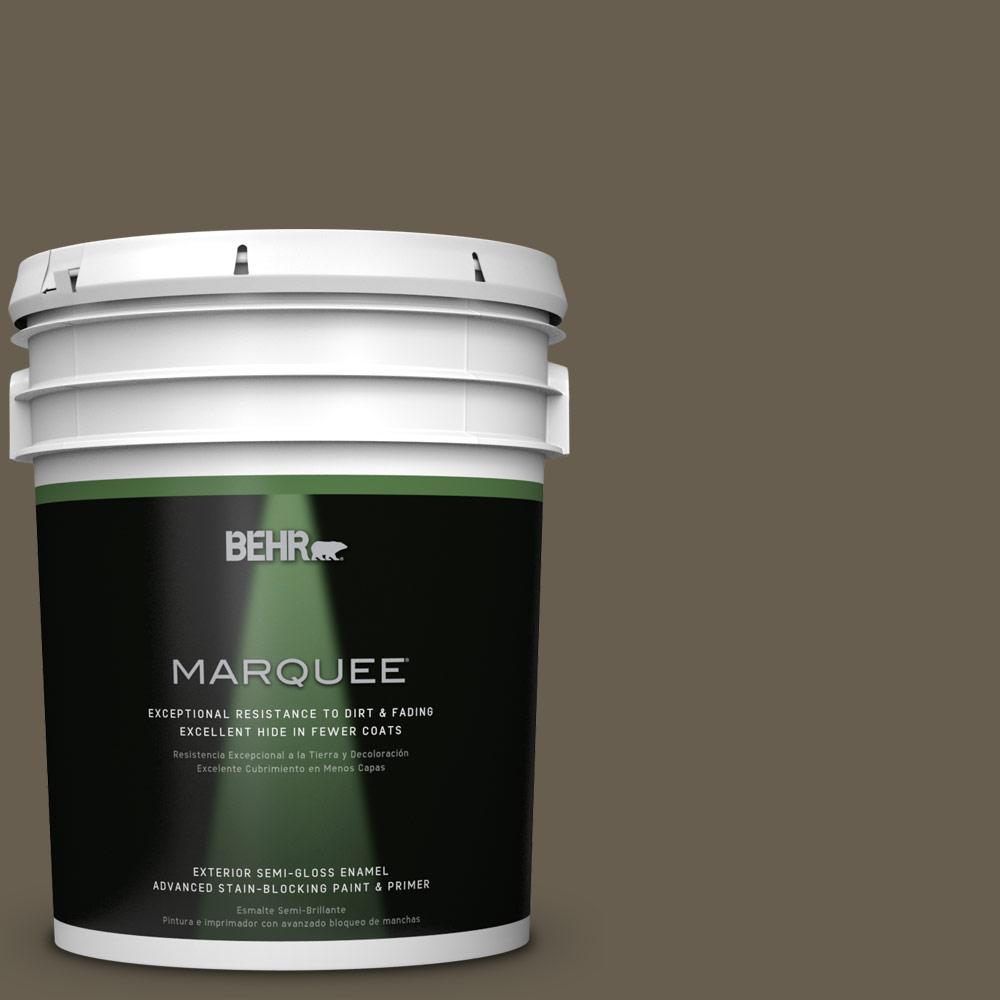 BEHR MARQUEE 5gal. N3207 Primitive SemiGloss Enamel Exterior Paint